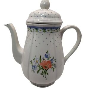 Vintage Villeroy and Boch Coffee Romantica Pattern Lid Luxembourg Five Cups SEE